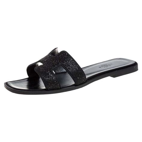 hermes glitter oran sandals|Hermes oran sandal price.